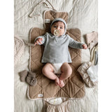 Lalaby Changing Mat Beige Gingham 2