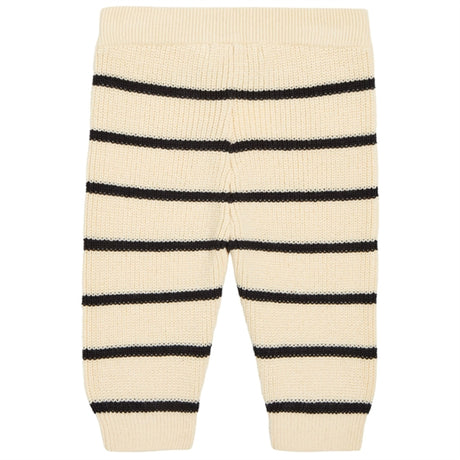 Calvin Klein Striped Cardigan Knit Set Black/ Vanilla Stripe 2