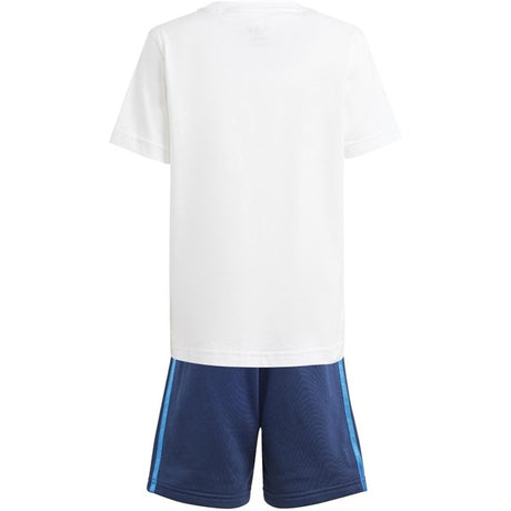 adidas Originals White/Night Indigo Shorts Tee Set 2