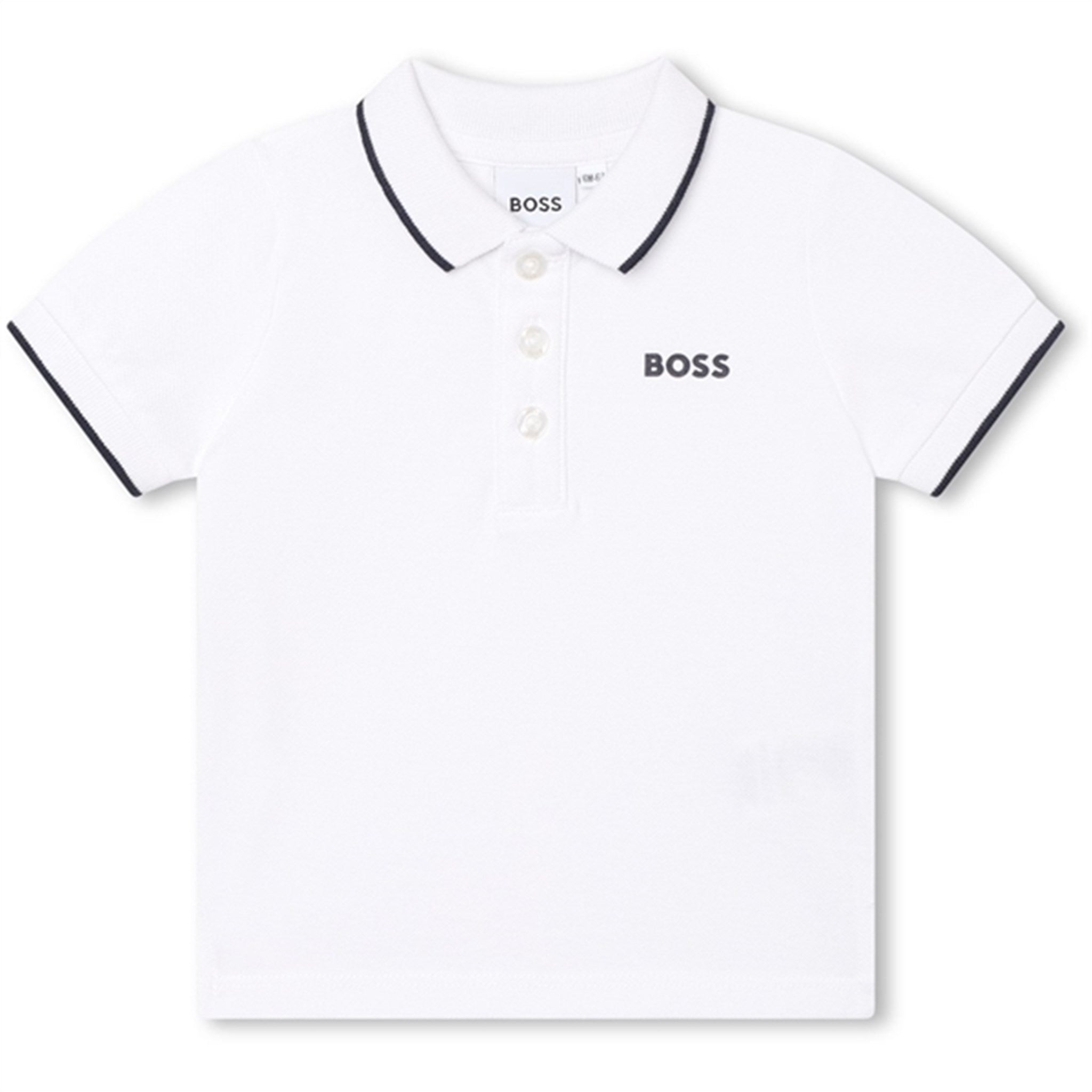 Hugo Boss Baby Short Sleeve Polo White