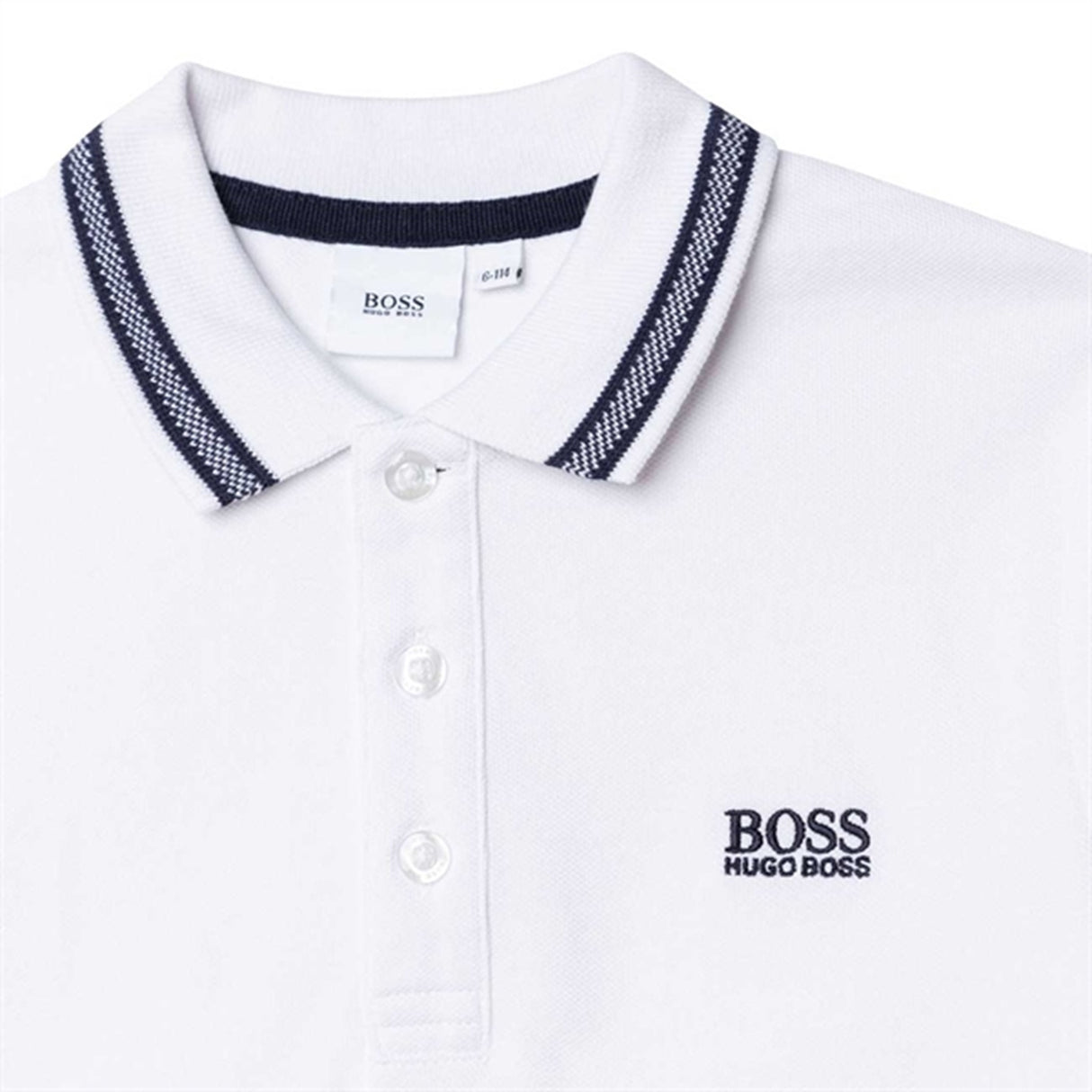 Hugo Boss Boy Short Sleeve Polo White