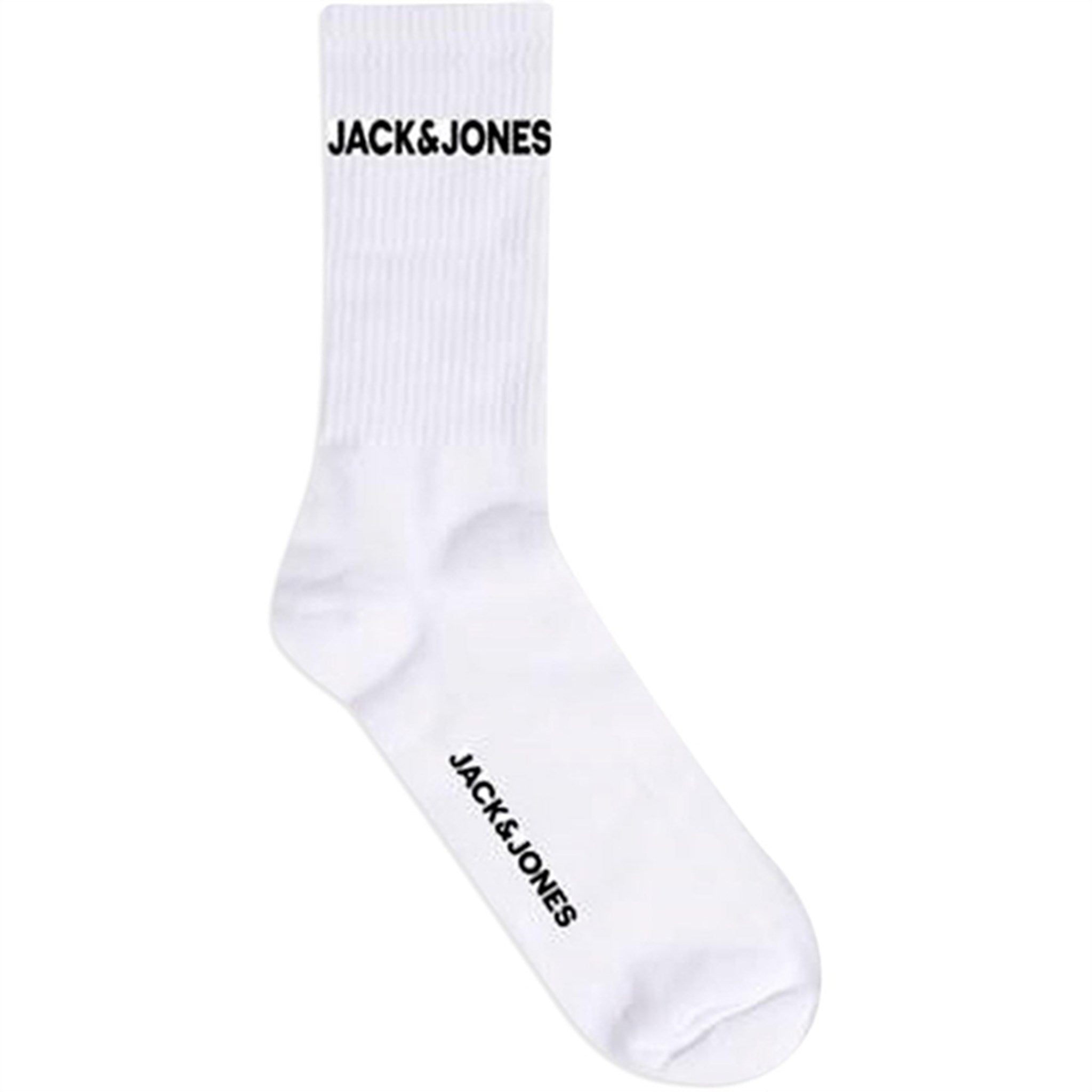 Jack & Jones Junior White Basic Logo Tennis Socks 5-pack Noos