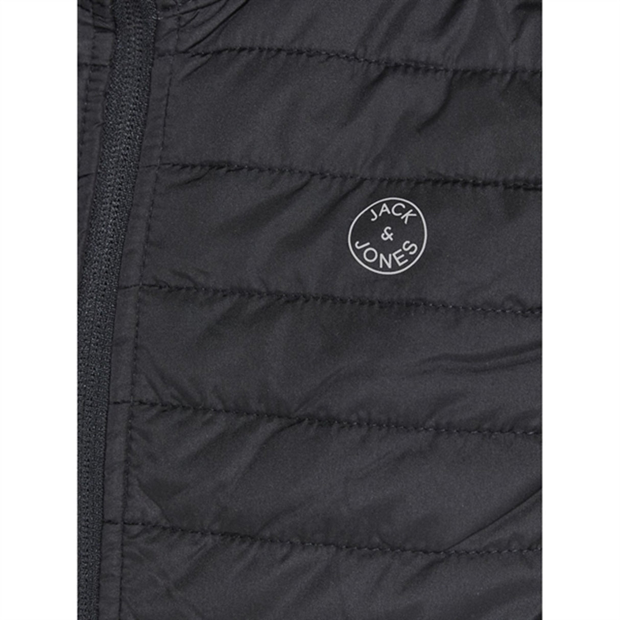 Jack & Jones Junior Black Multi Quilted Vest Noos