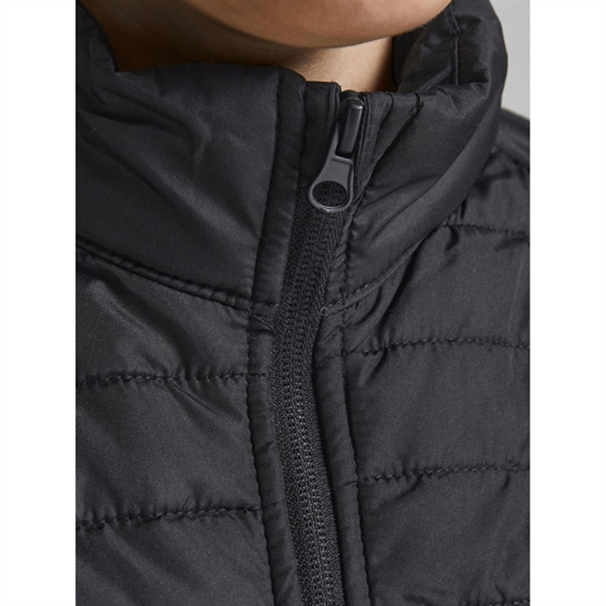 Jack & Jones Junior Black Multi Quilted Vest Noos