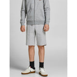 Jack & Jones Junior Light Grey Melange Basic Sweat Shorts 2