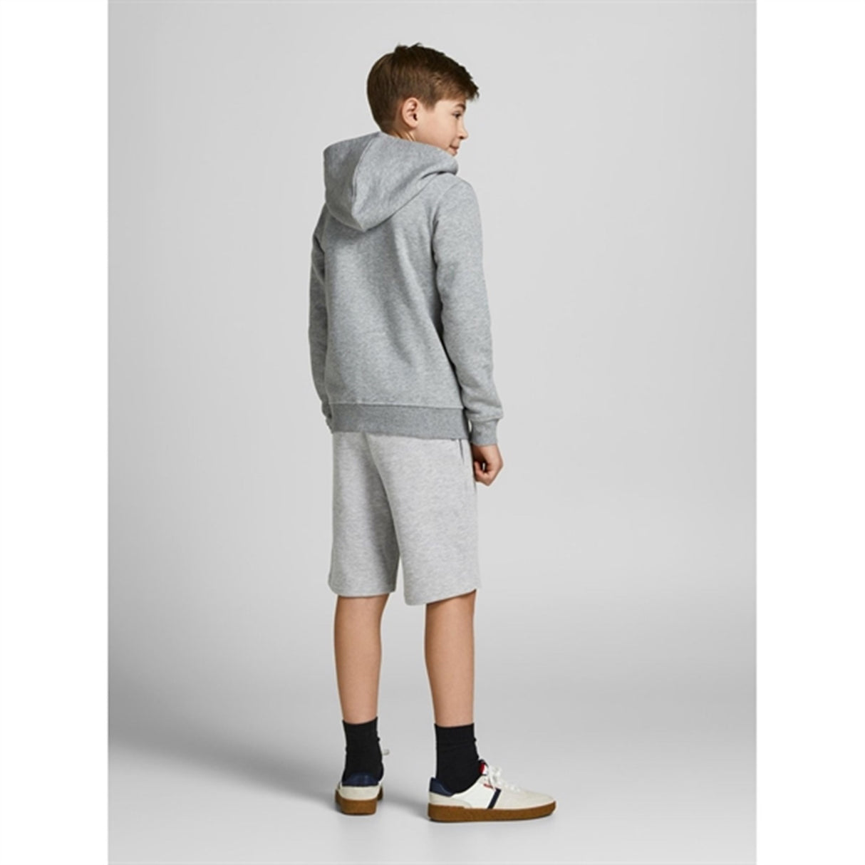 Jack & Jones Junior Light Grey Melange Basic Sweat Shorts 3