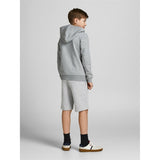 Jack & Jones Junior Light Grey Melange Basic Sweat Shorts 3