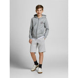 Jack & Jones Junior Light Grey Melange Basic Sweat Shorts 4