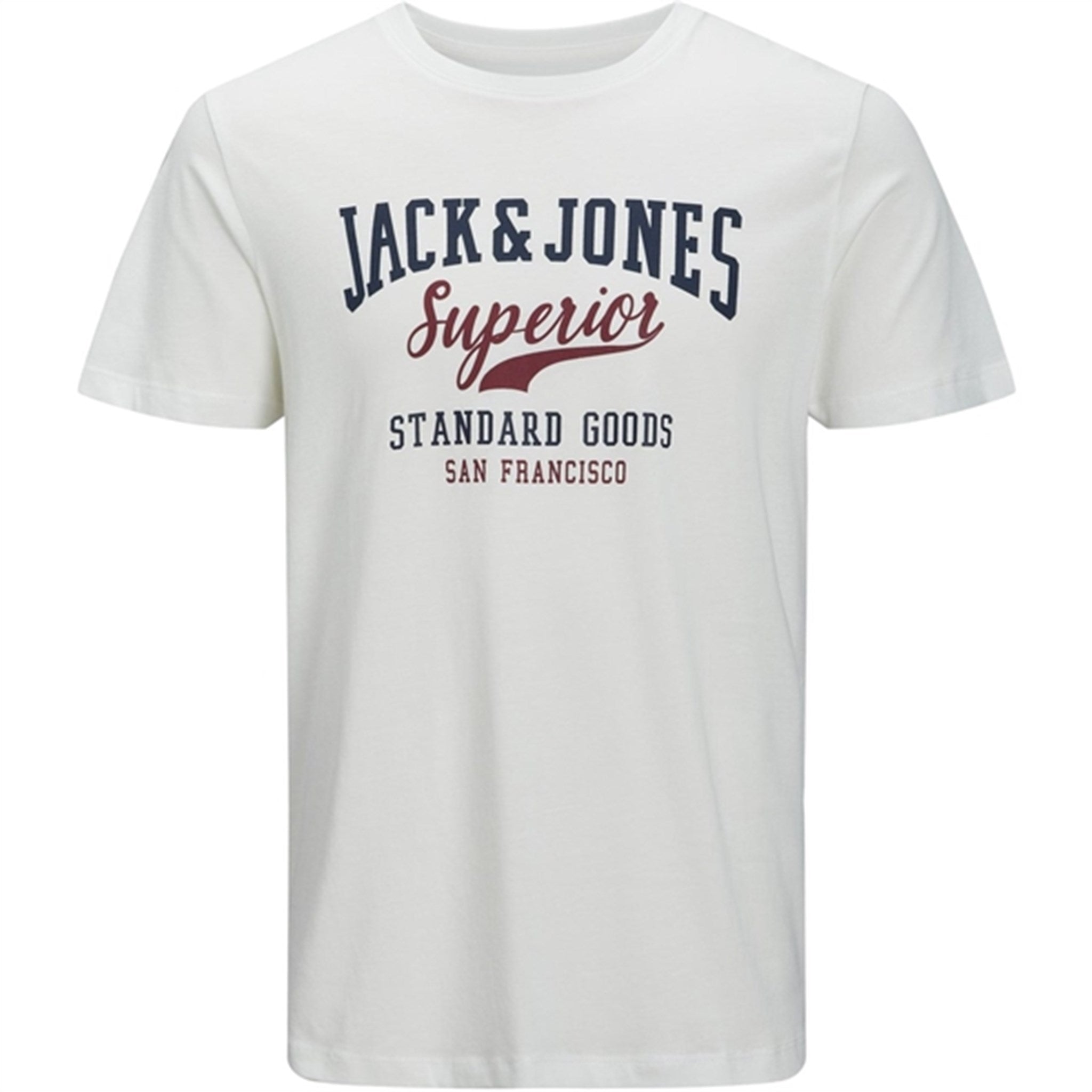Jack & Jones Junior Cloud Dancer Logo T-Shirt Noos