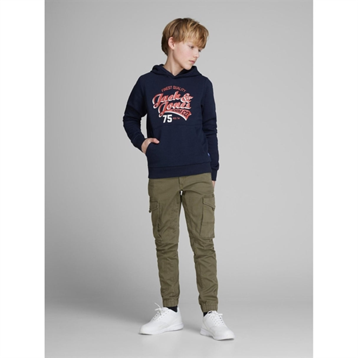 Jack & Jones Junior Olive Night Paul Flake Pants 542 Noos