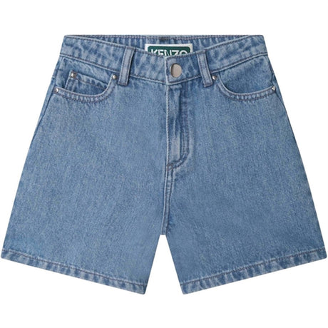 Kenzo Denim Shorts Pale Blue