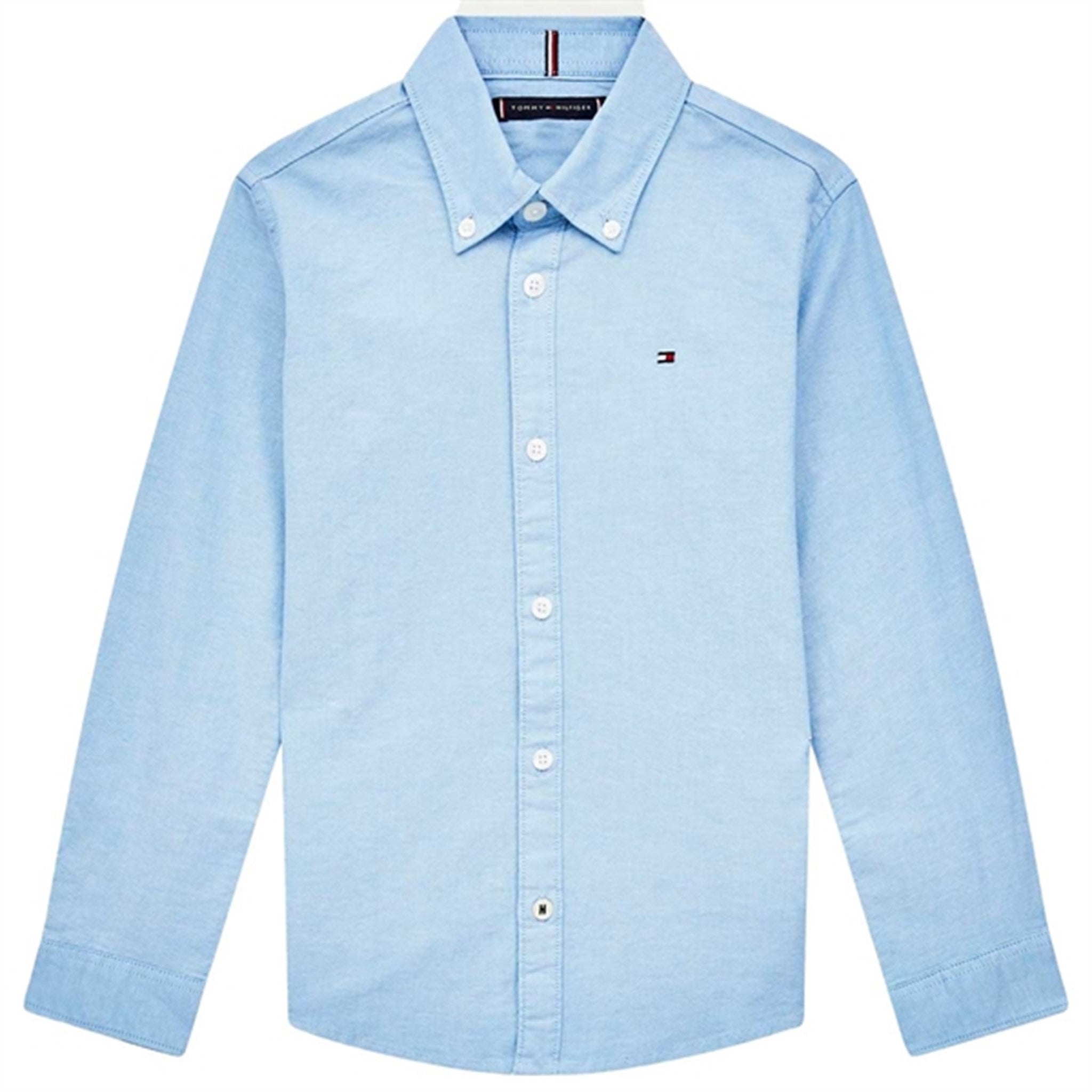 Tommy Hilfiger Boys Stretch Oxford Shirt Calm Blue