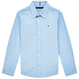 Tommy Hilfiger Boys Stretch Oxford Shirt Calm Blue