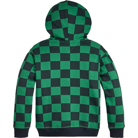 Tommy Hilfiger Checker Board Hoodie Green Allover / Checkerboard
