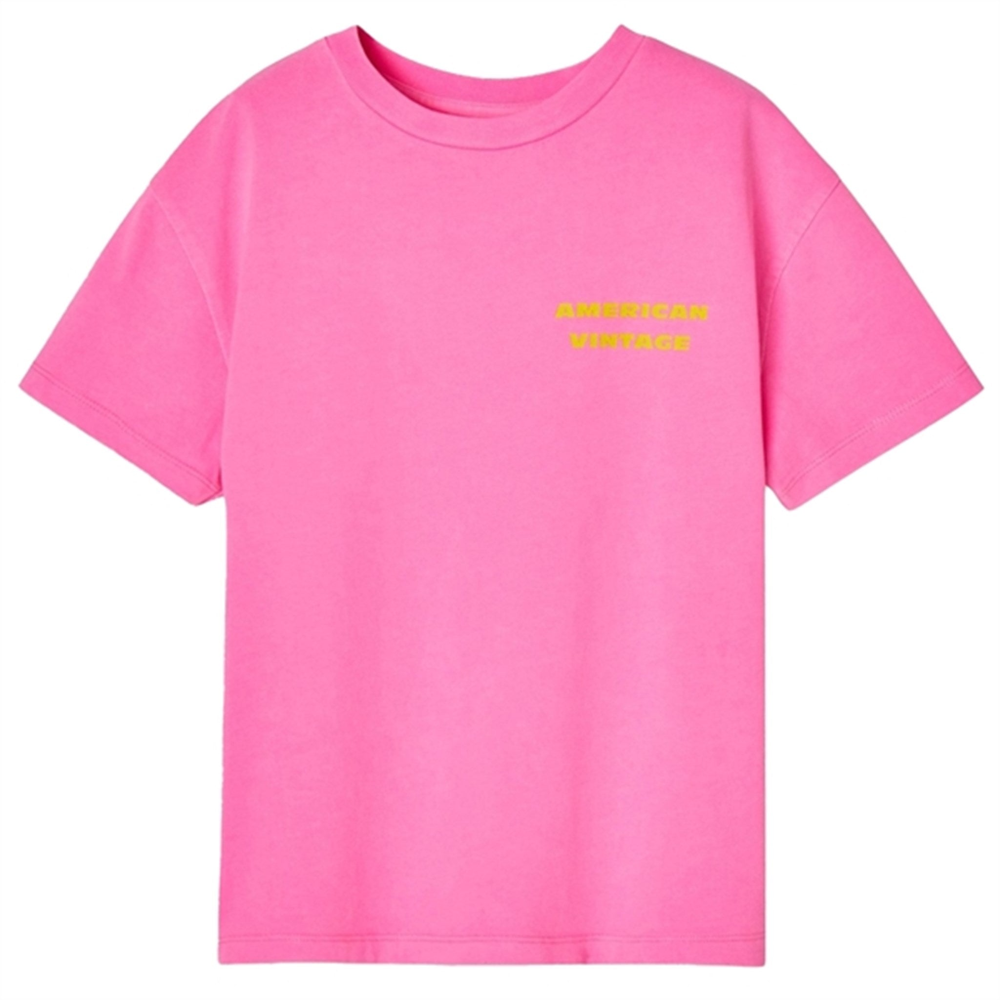 American Vintage T-Shirt Fizvalley Fluo Pink