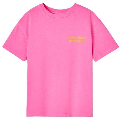 American Vintage T-Shirt Fizvalley Fluo Pink