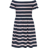 Tommy Hilfiger Smocked Kjole Twilight Navy Fresh Pink Stripe