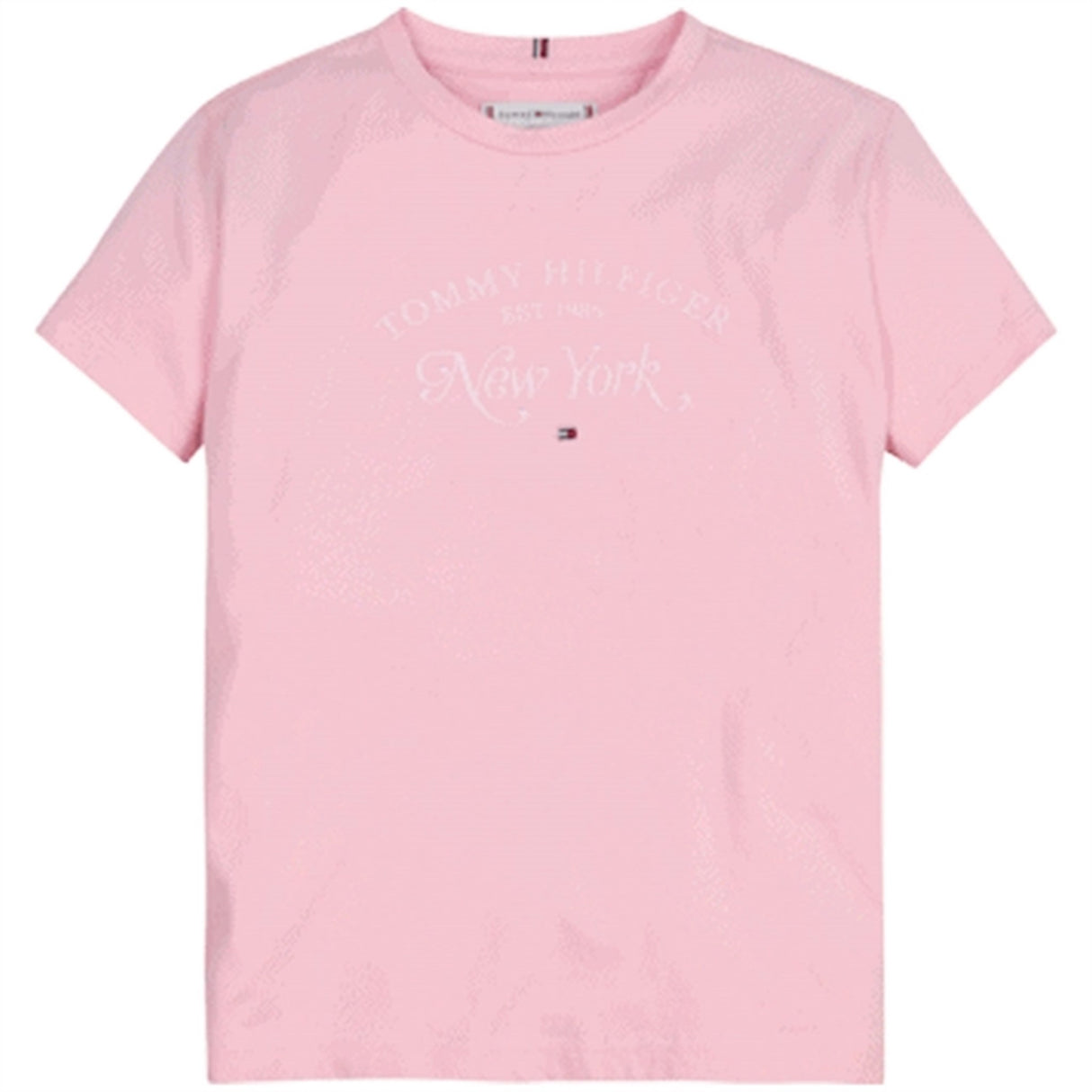 Tommy Hilfiger Icon Script Embro T-Shirt Pink Shade