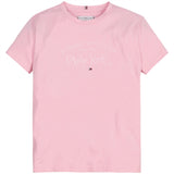 Tommy Hilfiger Icon Script Embro T-Shirt Pink Shade