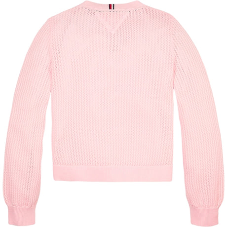 Tommy Hilfiger Crochet  Cardigan Faint Pink 2