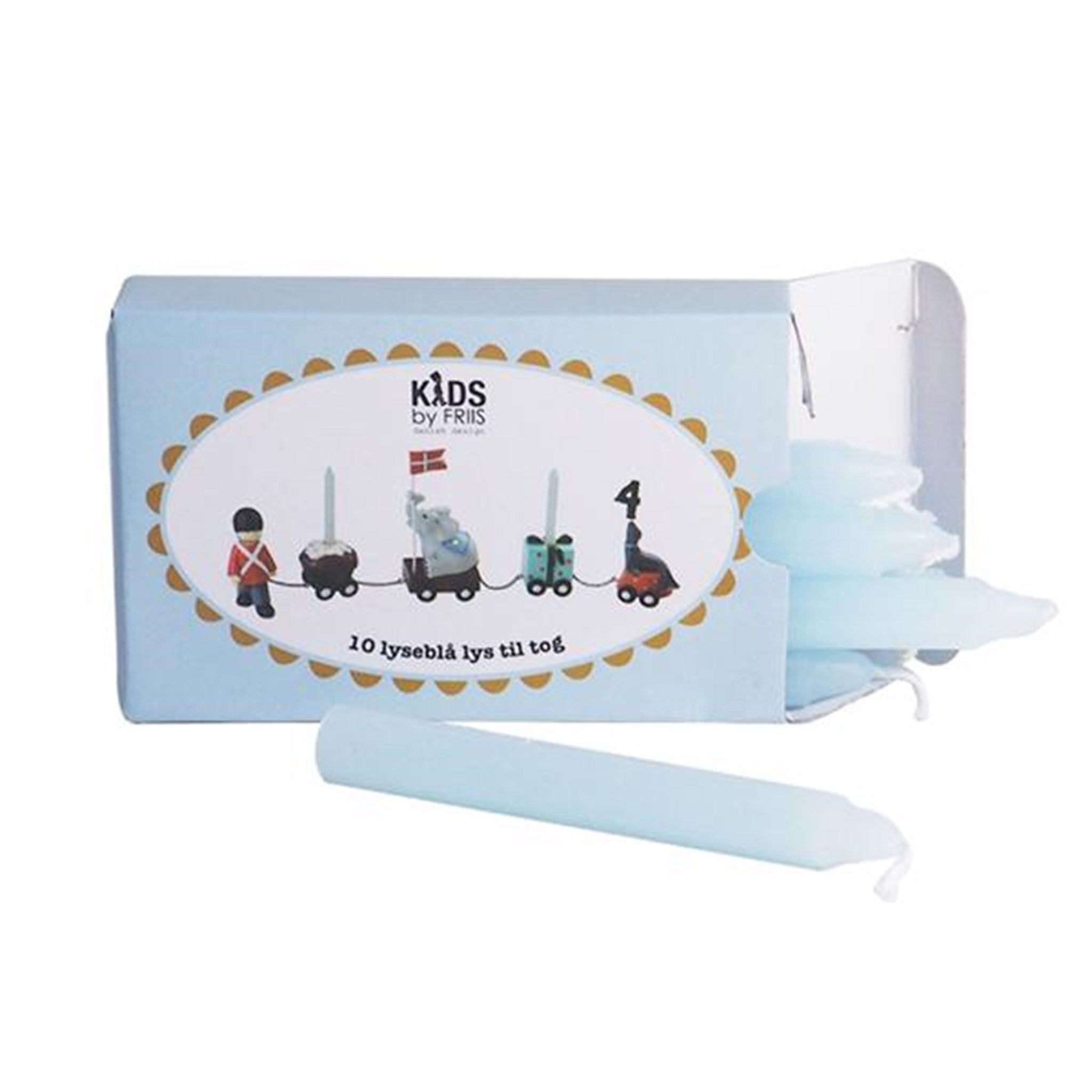 Kids by Friis Birthday Candles Light Blue