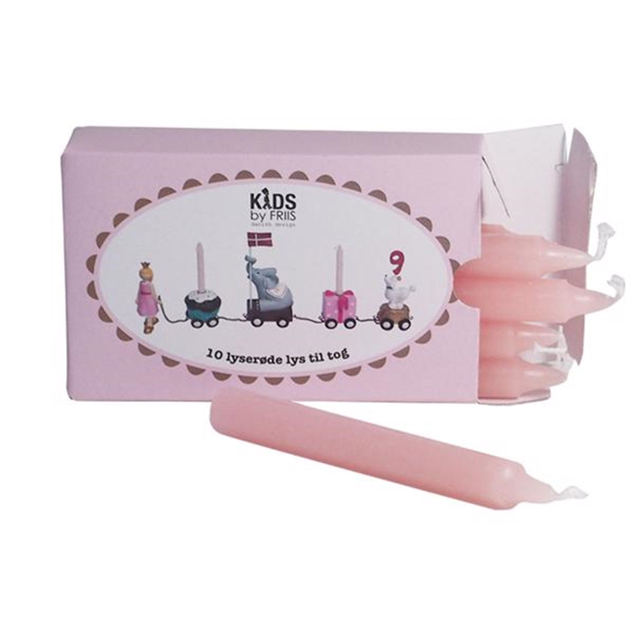Kids by Friis Birthday Candles Pink