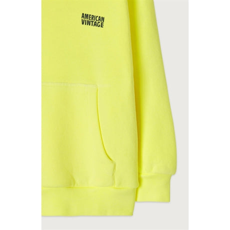 American Vintage Hoodie Izubird Neon Yellow 2