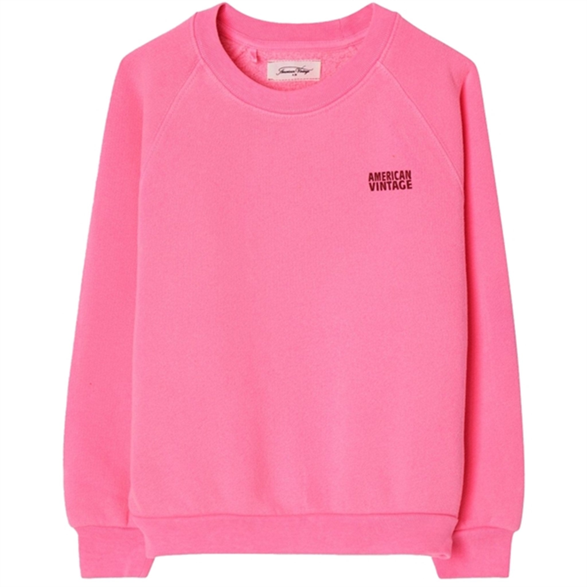 American Vintage Izubird Sweatshirt Fluo Pink
