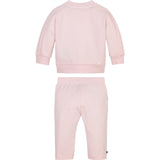 Tommy Hilfiger Baby Tape Crewneck Set Faint Pink 2