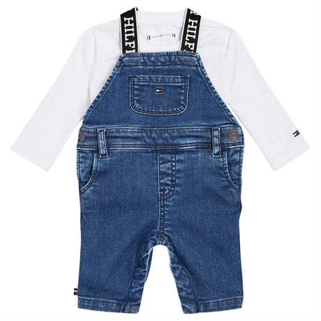 Tommy Hilfiger Baby Denim Dungaree Set Denim Medium