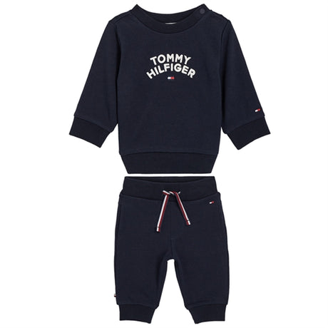 Tommy Hilfiger Baby Flag Sweat Set Deep Indigo