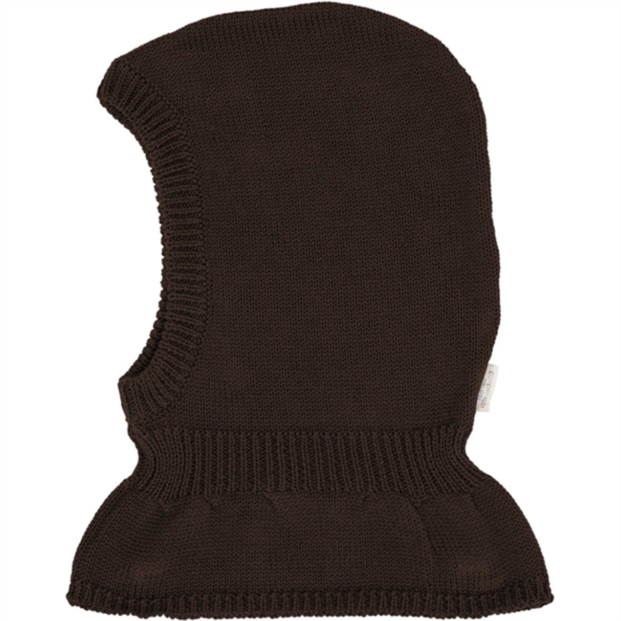 Copenhagen Colors Dark Brown Balaclava Knitted Cotton w. Lining