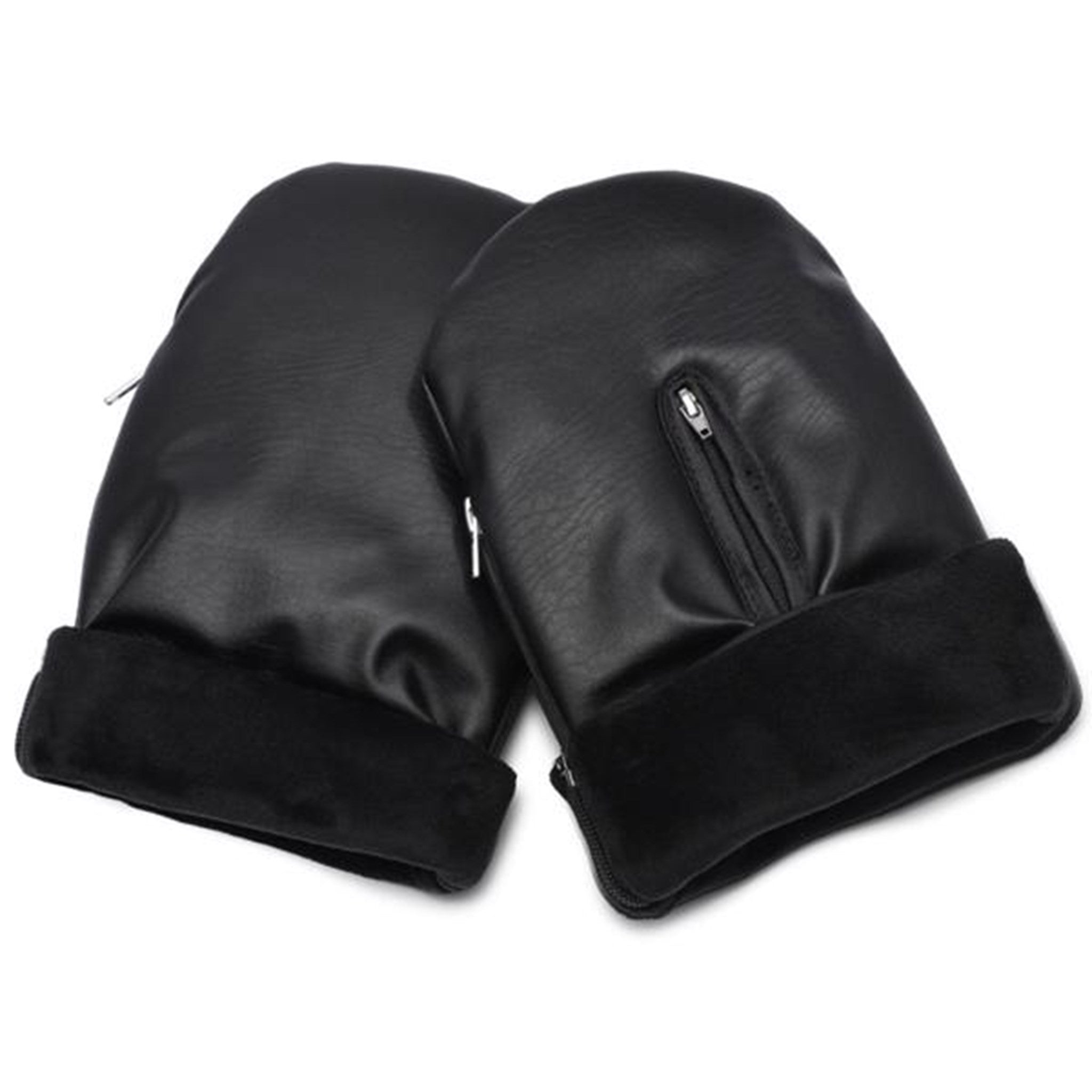KongWalther Østerbro Baby Carriage Mittens Faux Black Night