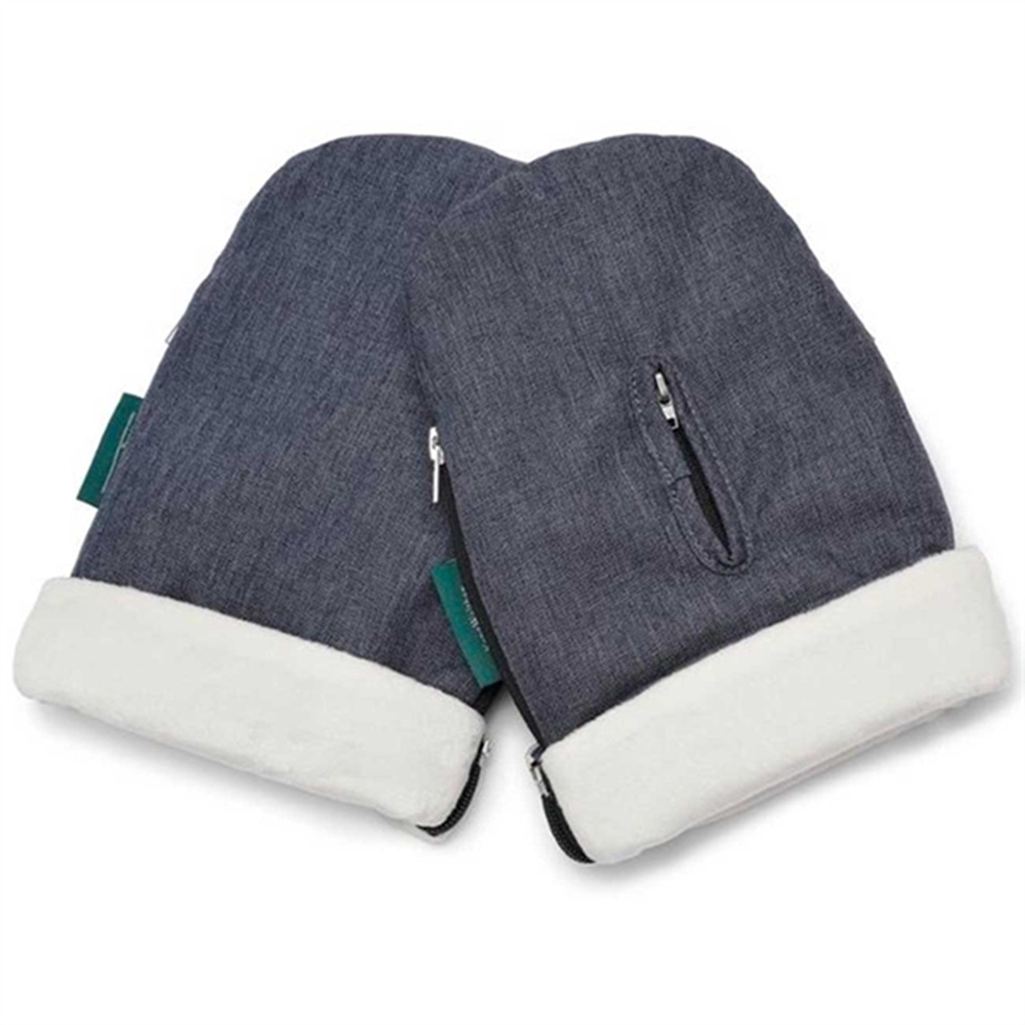 KongWalther Østerbro Baby Carriage Mittens Blue Denim 2