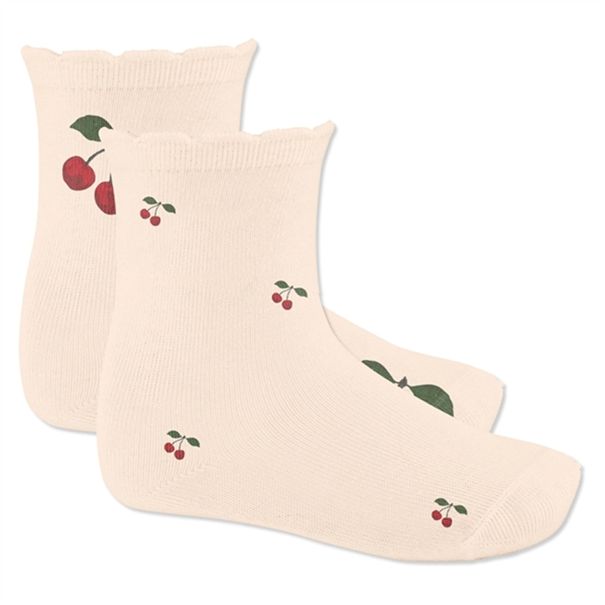 Konges Sløjd Jacquard Socks 2-pack Big Cherry/Cherry