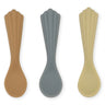 Konges Sløjd Silicone Clam Spoons 3-pack Beach Blue