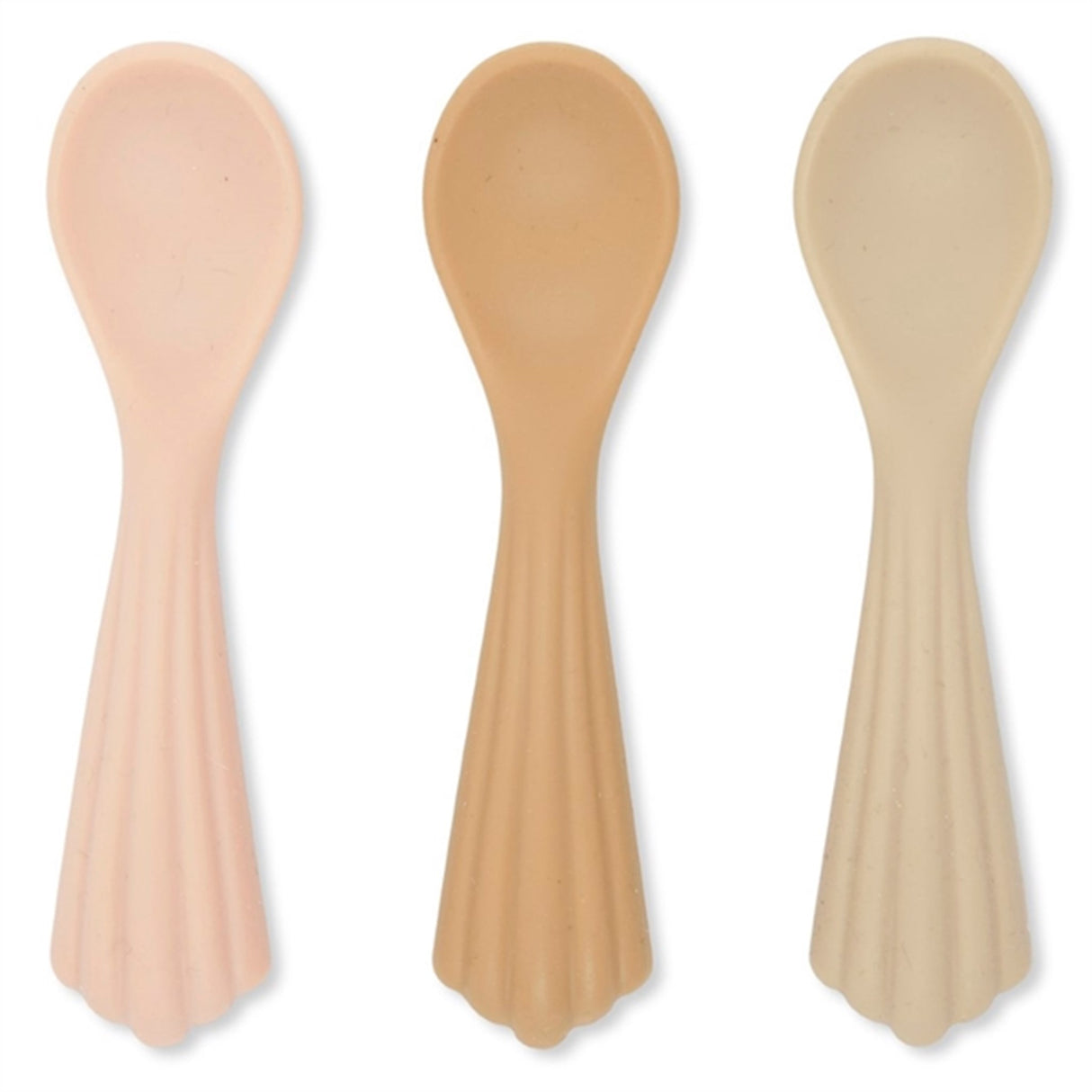 Konges Sløjd Silicone Clam Spoons 3-pack Sunset Blush