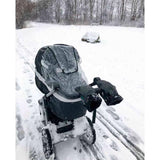 KongWalther Østerbro Baby Carriage Mittens Faux Black Night