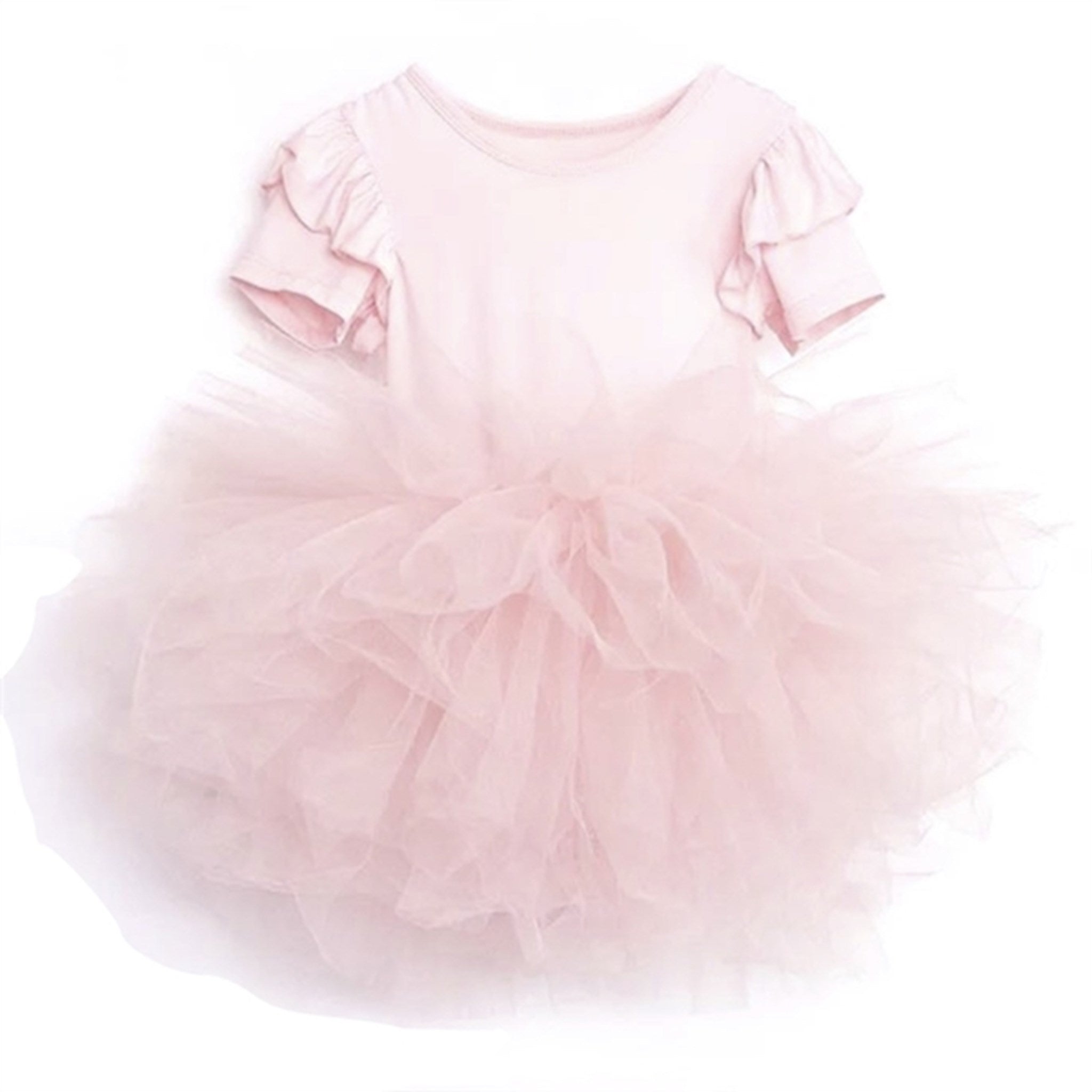 Dolly by Le Petit Timeless Short Sleeve Tutu Dress Light Pink