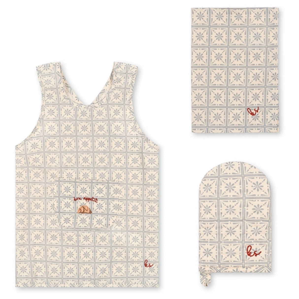 Konges Sløjd Apron Set Kids Petite Cuisine