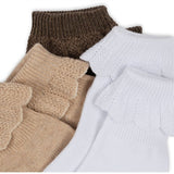 Konges Sløjd Frill Socks 3-Pack Optic White/Sand/Brown 5