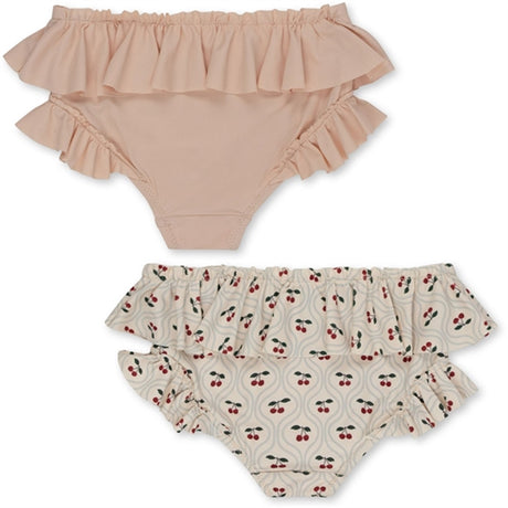 Konges Sløjd Manuca 2-Pack Frill Bikini Pants Cherry Motif 2