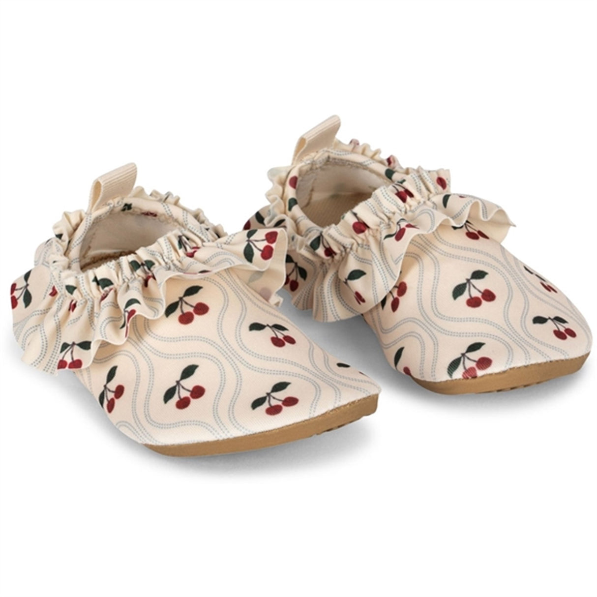 Konges Sløjd Manuca Frill Swim Shoes Cherry Motif