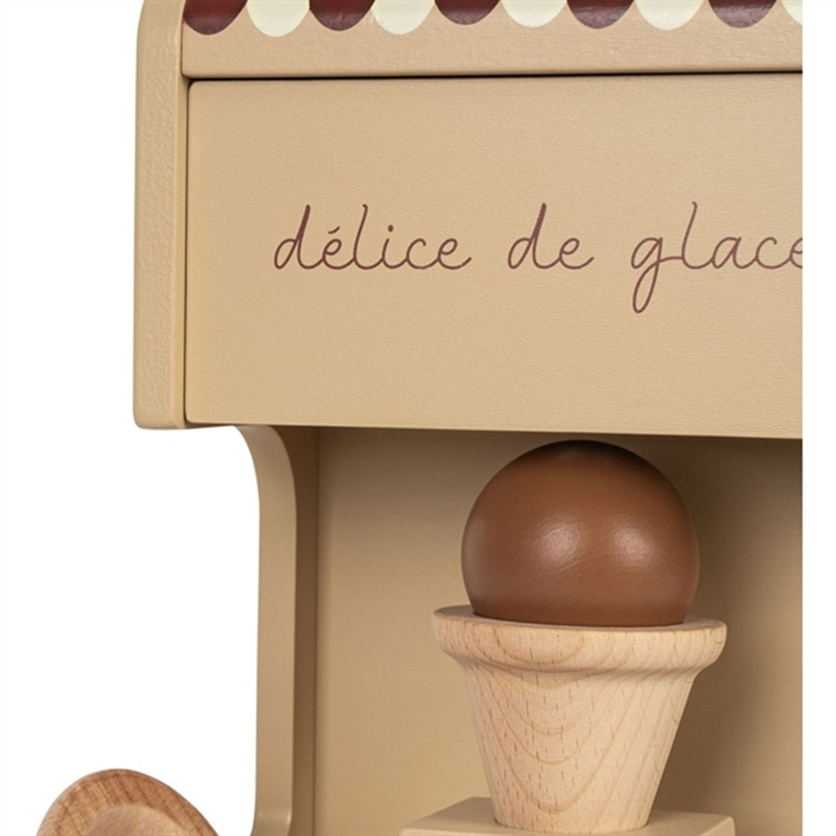 Konges Sløjd Ice Cream Maker Wood Beige