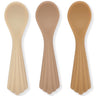 Konges Sløjd Silicone Clam Spoons 3-pack Shell