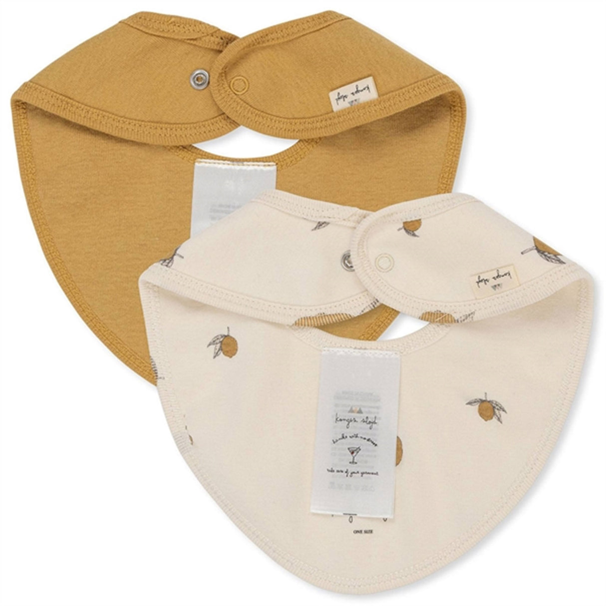 Konges Sløjd Classic Bib 2-pack Lemon 4