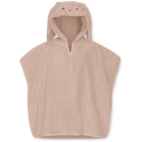 Konges Sløjd Terry Poncho Animal Rose Bunny