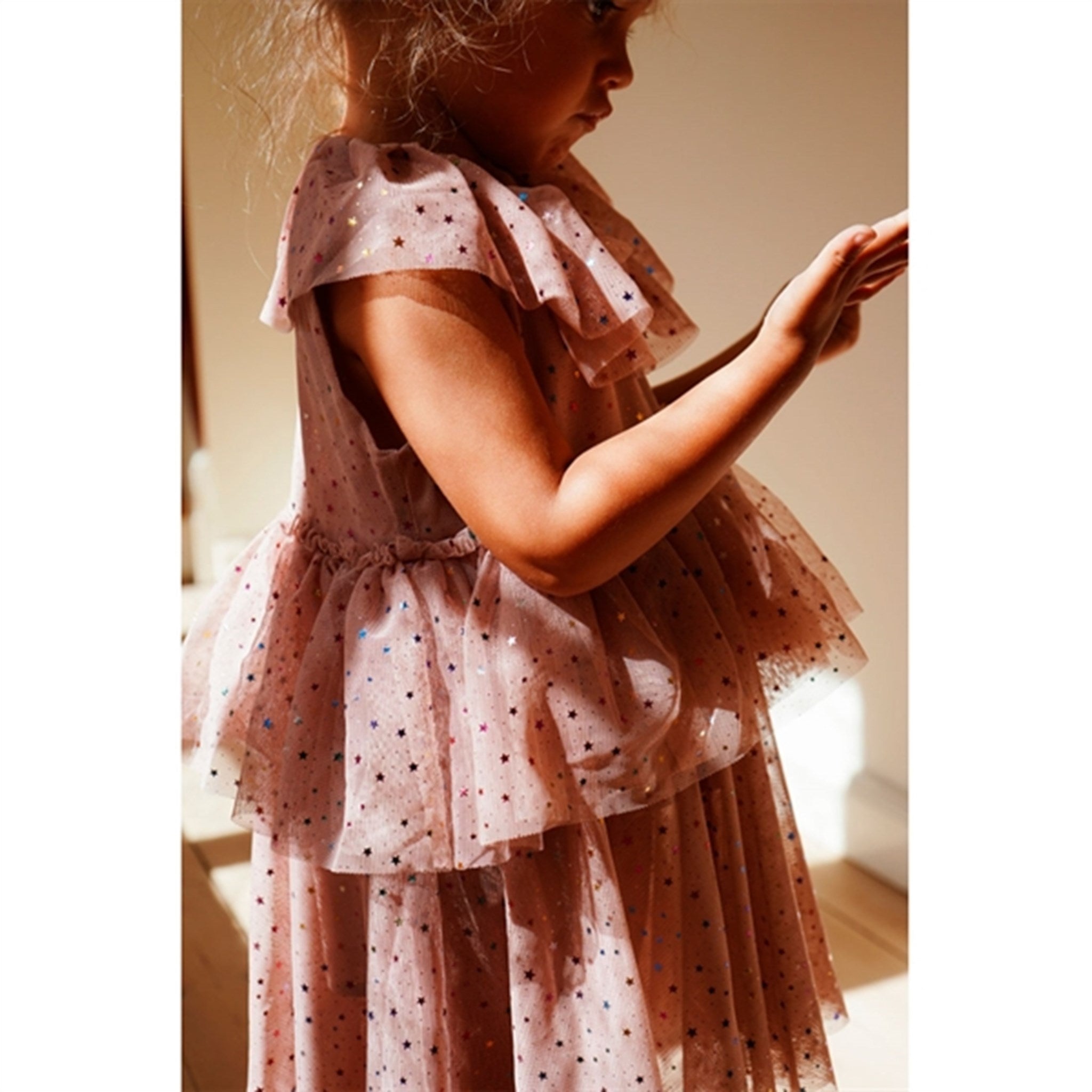 green emerald velvet dress Konges Sløjd Yvonne Fairy dress child
