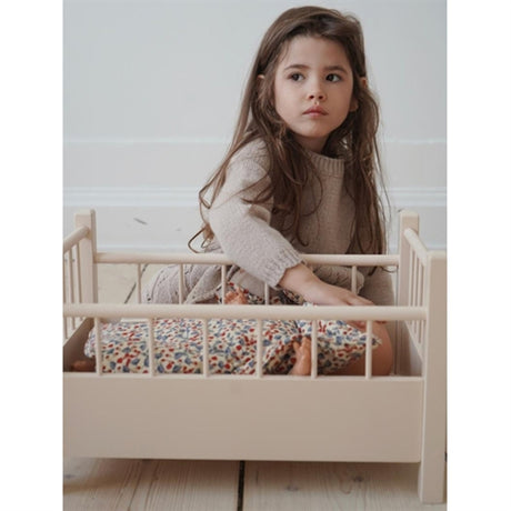 Konges Sløjd Wooded Doll Bed Ecru