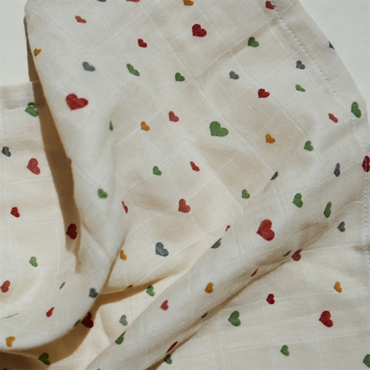 Konges Sløjd Muslin Cloth 3-pack Multi Hearts 3